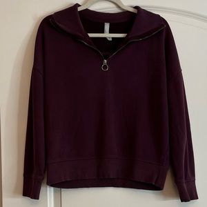 Athleta Cozy Karma 1/4 Zip Pull Over